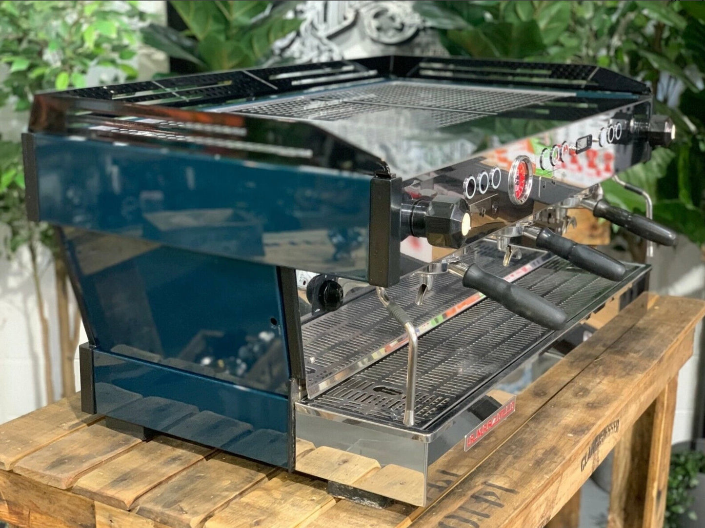 La Marzocco Linea PB AV 3 Grupos - Azul acero oscuro - Reacondicionada